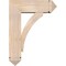 Ekena Millwork Thorton Arts and Crafts Smooth Bracket w/ Offset Brace, Douglas Fir, 7 1/2"W x 22"D x 30"H BKT0806X22X30THR03SDF - alternate 3